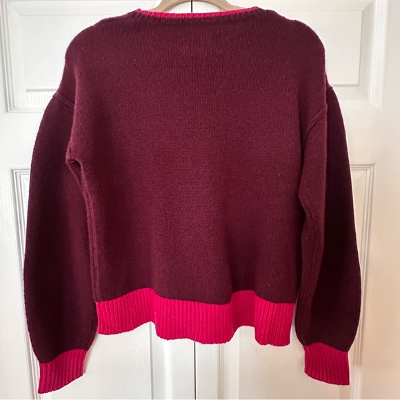 UGG Renata Contrast Trim Cashmere Blend Sweater - Picture 5 of 8